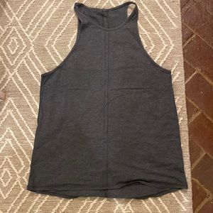 Lululemon grey high neck cotton tank